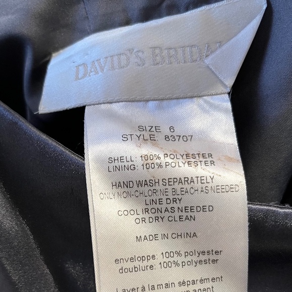 David's Bridal Bridesmaid Dress in Portobello - Picture 4 of 6